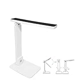 Marque : EDM. eDM 30351 Lampe de bureau LED 5 W Modèle Rome avec interrupteur et régulateur tactile, blanc/noir, 240 V