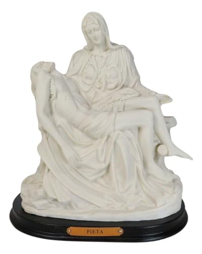 Ebros Gift Michelangelo Vatican Museum Sistine Chapel Reproduction of La Pieta Decorative Figurine 10.5 Tall Mother Mary Lamentation of Christ Crucifixion and Death Religious Sculpture