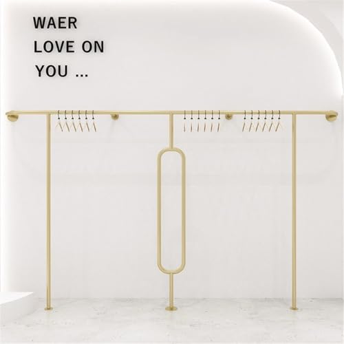 Expositor creativo para tienda de ropa y perchero de pared moderno 8