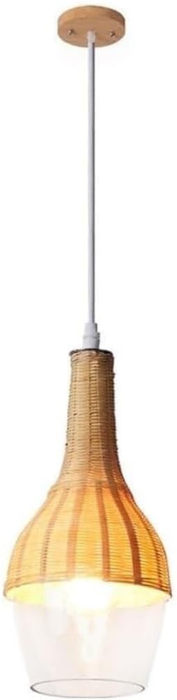 Lámpara de bambú hecha a mano: iluminación natural y elegante estilo nórdico 1