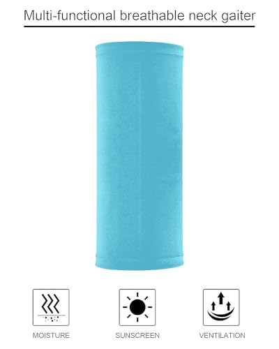 Image of Geyoga 4 Pcs Neck Gaiter Face Cooling Mask UV Sun Protection Scarf Thin Breathable Neck Gaiter Bandana for Men Women Cycling