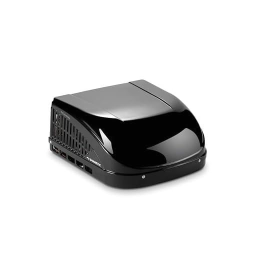 Dometic Brisk II Rooftop Air Conditioner - Standard Profile AC with Efficient Cool Air Output -11K BTU Unit with Quiet Blower for RV, Van, and Camper (Brisk Black 11K)