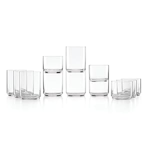 Lenox Tuscany Classics 12Pc Tall & Short Glasses, 5.51, Clear