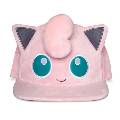 Pokémon Rondoudou - Peluche Unisexe Casquette Multicolore 80% Polyester, 20% Coton