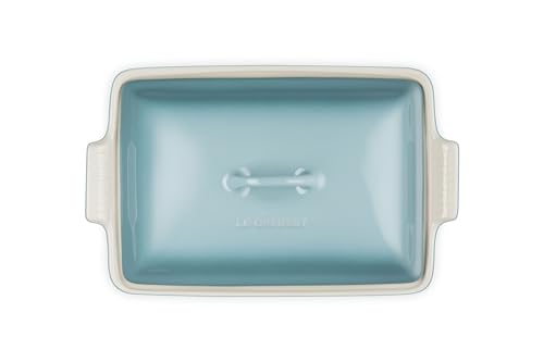 Image of Le Creuset Stoneware Covered Rectangular Casserole, 12 inch x 9 inch, Sea Salt