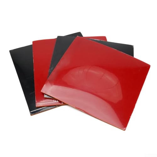 4 Pcs Red/Black Table Tennis Rubber Sponge 2.2mm Table Tennis Bat Replacement Rubbers Sheet Table Tennis Accessories For Speed And Precision