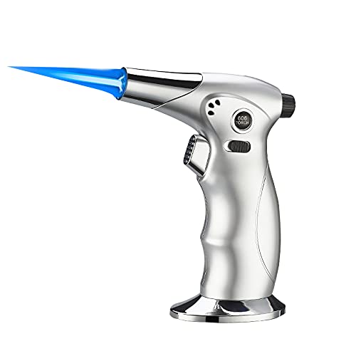 Chalumeau Rechargeable Butane - Flamme Réglable, Résistant Au Vent - Cuisine, Bricolage, Camping - 2
