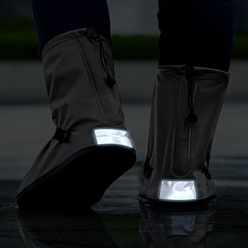 Rain Shoe Cover Waterproof Reusable Unisex Motorcycle Cycling Bike Boot Shoes Covers Rainproof, S Easy to Use miniatura 4