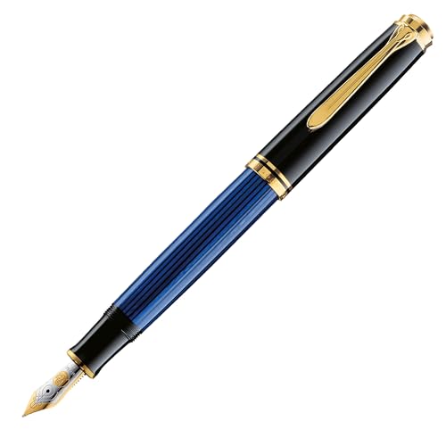 Pelikan Pk-m400bk/Bl-m Luxe Souverän M400 Stylo plume – Noir/Bleu