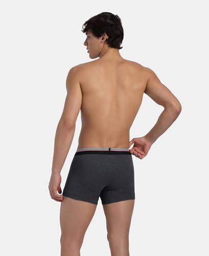 Image of Jockey UI22 Men Super Combed Cotton Rib Trunk with Ultrasoft Waistband