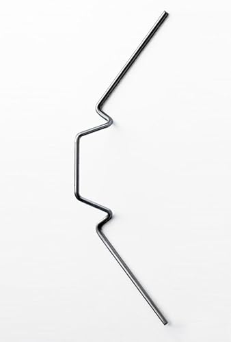 Morsetto in acciaio inox per serre in vetro (50 pezzi) per piastre fino a 6 mm di spessore, acciaio per molle, antiruggine | H 120-6-50