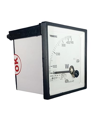 Image of YOKINS 96x96 mm Analog Wattmeter Single Phase 5000W (Black)