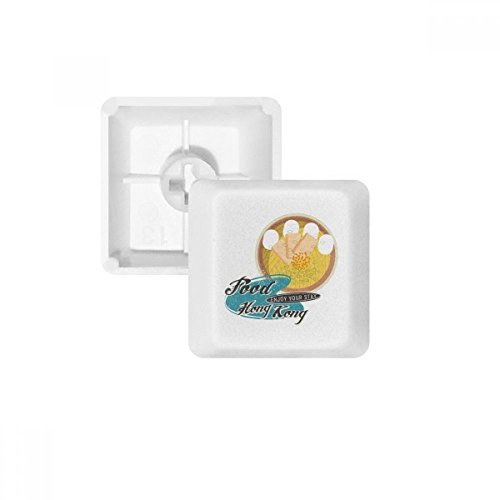 Keycaps PBT Ramen de Hong Kong Blanc OEM sans Marquage pour Clavier Mécanique R1