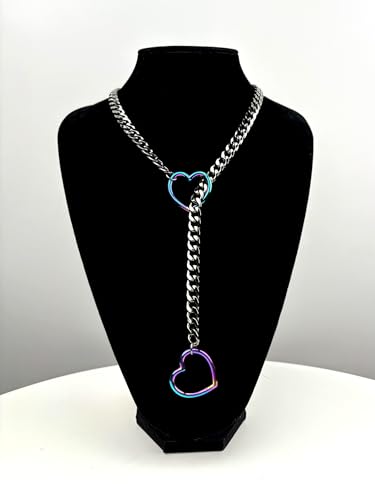 Everglimp C1011 Womens Heart O-Ring Slip Chain Necklace thumb #1