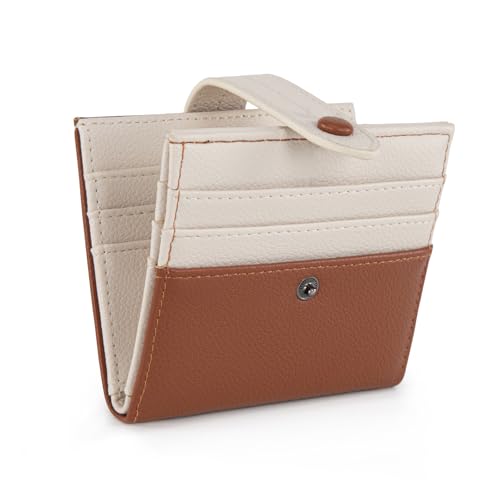 Image of Montana West X Wrangler Brown Wallet for Women Ladies Girls Minimalist Small Cash Wallet With Rfid Lining and Zipper Coin Purse