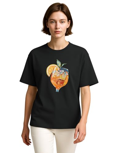 Image of HELLCAT Beige Trendy Printed Oversized T-Shirt for Women
