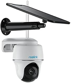 Reolink PTZ Kamera Zewnętrzna z Ładowaniem Słonecznym - Wykrywanie Osób i Pojazdów, Kamera IP Pan Tilt 355°/140°, Wi-Fi 2,4 GHz, PIR, Timelapse, Dwukierunkowy Dźwięk, Argus PT z Solarem