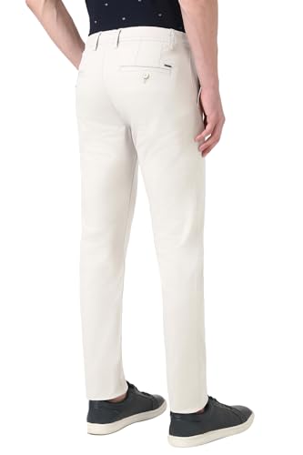 Image of Peter England Men's Skinny Fit Mid Rise Premium Casual Trouser Chinos