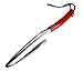 HOMEGARDEN Deluxe Gardening Hand Tool Set | 3-Piece Collection | Hand Fork, Trowel & Transplant Trowel | Steel Finish with Vibrant Red Handles