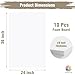 Mat Board Center, Pack of 10 Acid-Free Foam Boards, 24x36 inch White Foam Boards, 3/16