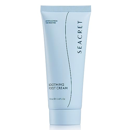 SEACRET Minerals Foot Cream, Enriched with Shea Butter, Tea Tree Oil and Dead Sea Minerals, 3.4 Fl Oz / 100 ml