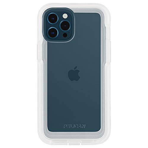 CASE-MATE PELICAN - Voyager Series - Case for iPhone 12 Pro Max (5G) - Military Drop Protection - Holster - 6.7 Inch - Clear