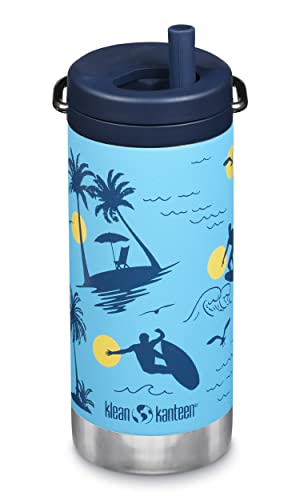 Klean Kanteen Tkwide Surfer Twist Cap With Insulated Water Bottle 12Oz, 1 Ea #TOP28