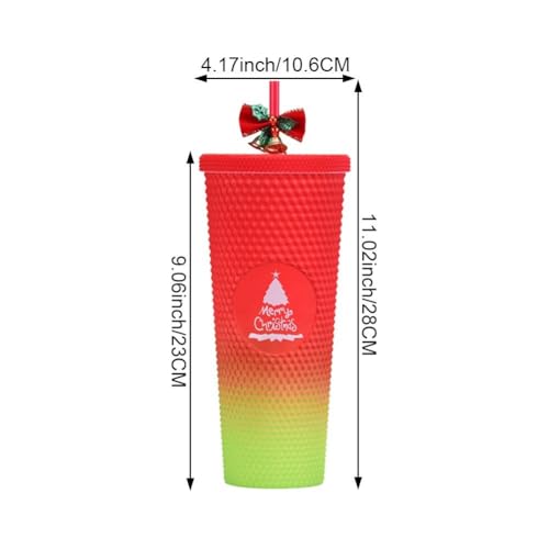 Tasse de Noël réutilisable à double paroi, le cadeau idéal avec paille - 7
