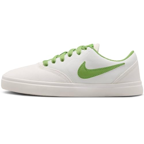 Nike SB Check Canvas Big Kids' Skate Shoes (905373-018, Phantom/Summit White/Sail/Chlorophyll) Size 6