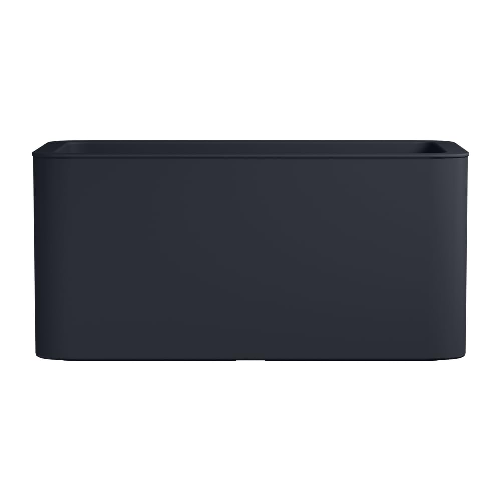 FLORUS Jive Terrace 80cm Fioriera per Piante - Anthracite | L 39 x P 78 x A 37.2 cm | Adatto per uso interno ed esterno | Plastica riciclata al 100%