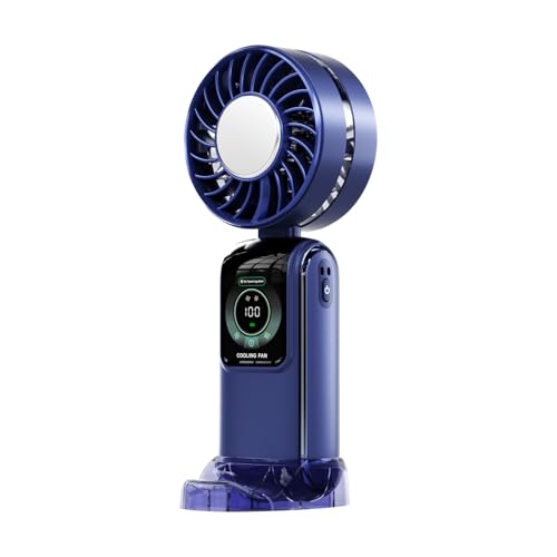TOWARDSNAN E lectric - Ventilador multifuncional de mano, ventilador de refrigeración eficiente, 3600 mAh, textura ABS, adecuado para viajes, oficina y uso al aire libre