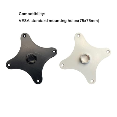 Support de moniteur d'angle pour étagère murale et écran VESA 75 blanc - 7