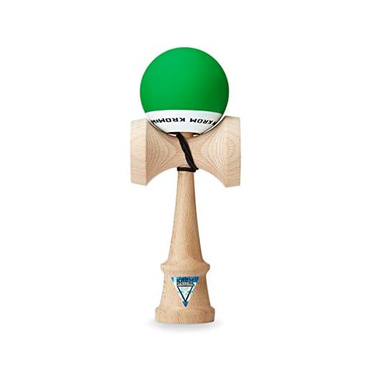 KROM Kendama POP Dark Green – Flawless Balance – Strong and Durable – Enhanced Cognitive Skills – Improved Balance, Reflexes, and Creativity – Kendama Model Pro Made For Beginners and Experts