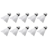 Il volano da badminton, realizzato in nylon, è leggero e adatto for giochi ricreativi, pratica sport indoor outdoor(White)