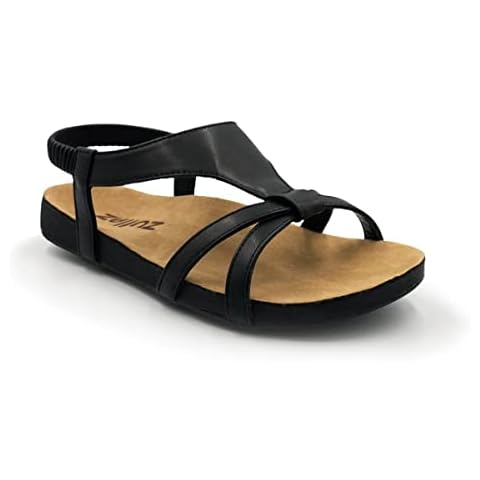 FootActive Zullaz ANNA Orthotic Arch Support Sandal BLACK UK 4 Cover