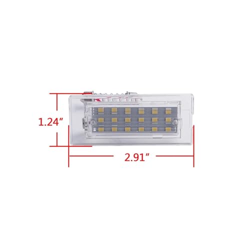 Luces de matrícula LED Canbus para BMW X3 E83 2003-2011 y X5 E53 color blanco 3