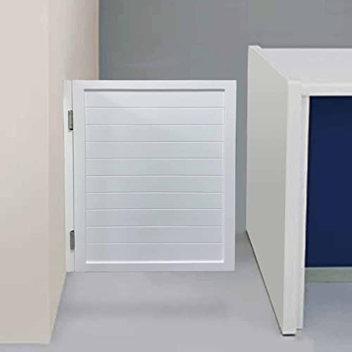 Puerta Vaiven Puertas de Cafe Blancas Batientes, Puertas de Salón Modernas, Puertas Batientes de Tabique de Mostrador, Puerta Batiente de Bar para Aseo de Tienda Despensa, 23,5 a 35,5 Pulgadas ( Size