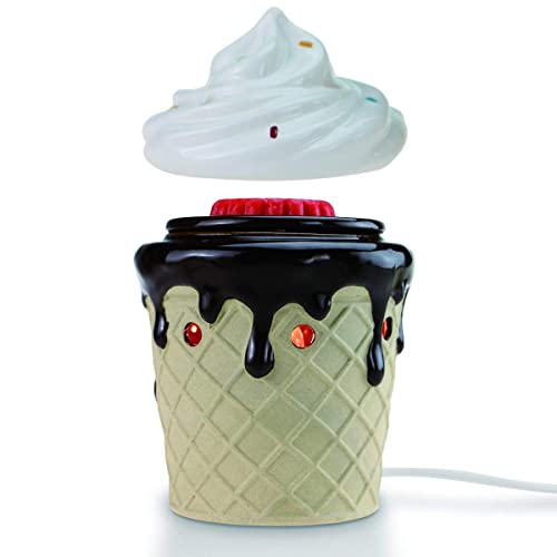 STAR-MOON-Cute-Wax-Warmer-Wax-Melter-for-Scented-Wax-Candle-Warmer-for-Wax-Melt-with-One-More-Bulb-Removable-Dish-Home-Decor-Home-Fragrance-Ice-Cream-Decor-Ideal-Gift-Sweet-Ice-Cream STAR MOON Cute Wax Warmer Wax Melter for Scented Wax Candle Warmer for Wax Melt with One More Bulb Removable Dish Home Decor Home Fragrance Ice Cream Decor Ideal Gift Sweet Ice Cream