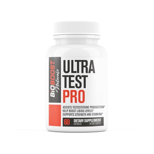 Ultra Test PRO | 9 in 1 Testosterone + Blood Flow Booster Supplement for Male Performance | Build...