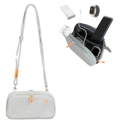 Ulanzi YY08 Pocket 3�p �J�����o�b�O �|�[�^�u���X�g���[�W�L�����[�P�[�X DJI Osmo Pocket 3 Creator�R���{�A�N�Z�T���[�̕ی� ���^LED���C�g �}�C�N �A�N�V�����J�����p �O���[