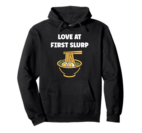 Japanese Food funny Ramen quote love at first slurp �p�[�J�[