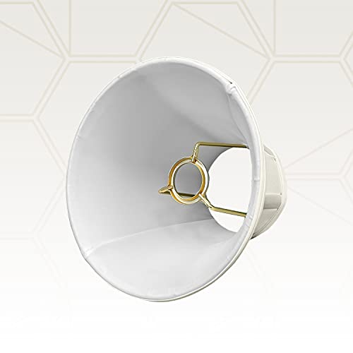 Image of Royal Designs, Inc. BSO-704UT-8WH True Bell Basic Lamp Shade with UNO Fitter, 4 x 8 x 6.5, White