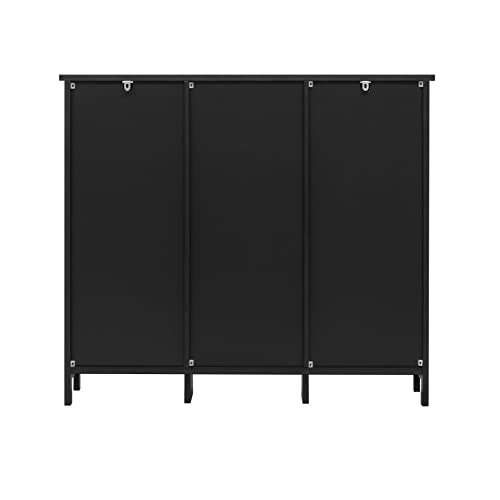 Iwell Buffet Cabinet, Storage Cabinet With 2 Doors And 2 Open Shelves, Coffee Bar Cabinet, Sideboard For Kitchen, Bedroom, Living Room, Entryway, Black #TOP6
