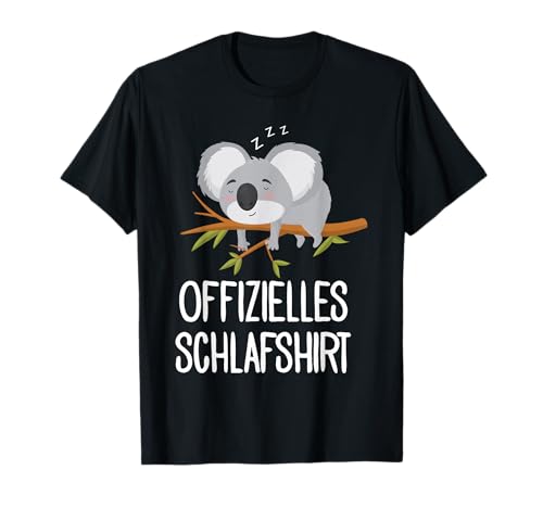 Offizielles Schlafshirt Koala Pyjama Schlafanzug Nachthemd T-Shirt
