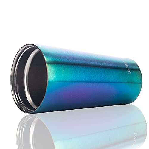 Vaso con popote de acero inoxidable de 17 onzas, 500 ml, taza térmica de viaje de doble pared, taza de café de acero… - Imagen 3