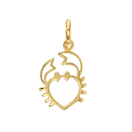 Pendentif Cancer or 375/1000 le cadeau d'anniversaire idéal
