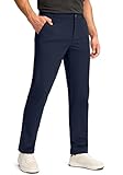 Obla Men's Golf Pants - 30'/32'/34' Slim Fit Stretch Lightweight Trousers with 5 Pockets Casual Travel Dress Work Pants for Men (Navy_L32 W34)