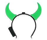 ✔ Der Blink Haarreifen selbst ist in der Farbe schwarz. Die blinkenden LED Teufelshörner, das eigentliche Highlight dieses coolen Festival Gadgets, besitzen verschiedene Farben. Der Flashlight Blink Haarreifen mit LED Teufelshörnern lässt sich auf einfache Art und Weise ein- und ausschalten. Dies geschieht per simplen Knopfdruck. Die LED Teufelshörner wirken am Abend, mitten im Publikum auf dem Festivalgelände, am besten.