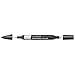 Produktbild Winsor & Newton 0204159 BrushMarker, Farbe (Für Zeichnungen, Kalligraphie, Design und Layouts, streifenfreies Zeichnen mit Keil und Pinselspitze) kalt grau 3