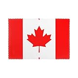 WZYCWB Tischset mit Wärmedämmung, 30,5 x 45,7 cm, für Hotel und Bankett, Tischplatte, kanadische Flagge, 6 Stück